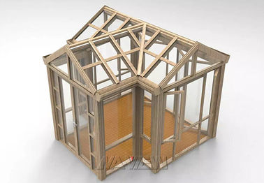 China Adição exterior favorável ao meio ambiente do Sunroom da casa pré-fabricada das salas de vidro exteriores do pátio fábrica