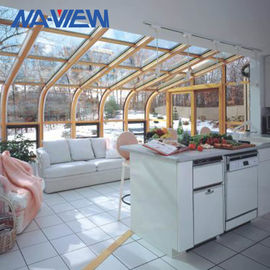 China Sunrooms autônomos curvados bonitos dos conservatórios do Sunroom do telhado fábrica