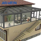 Construa uma adição moderna da extensão do Sunroom do Sunroom do telhado de frontão unida à casa fornecedor