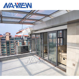 China Adição pré-fabricada do Sunroom Sunroom reto do telhado da inclinação do bloco liso do único fábrica