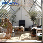 Sunroom branco personalizado da estufa de vidro do jardim para residencial fornecedor