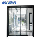 A janela do sistema de Guangdong NAVIEW Ash Black Aluminum Sliding Window no preço de saldo está disponível para o apartamento do hotel fornecedor
