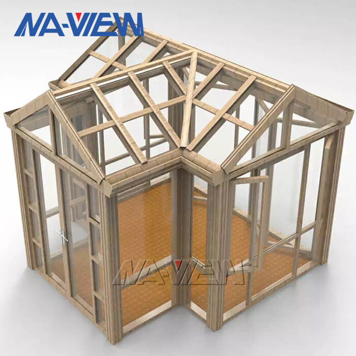Projeto favorável ao meio ambiente do Sunroom pré-fabricado do telhado de frontão fornecedor